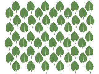 ​Different type Green leaf icon set. leaf icon on an isolated background.