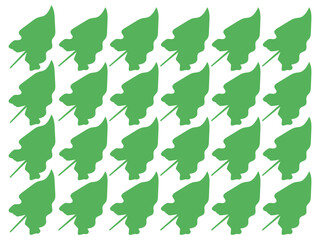 ​Different type Green leaf icon set. leaf icon on an isolated background.