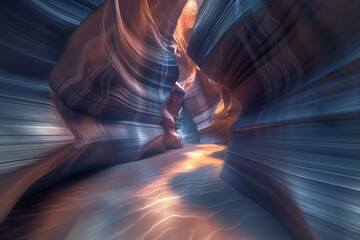 light in the tunnel, Experience the enchanting allure of Antelope Canyon in Arizona, where nature's...