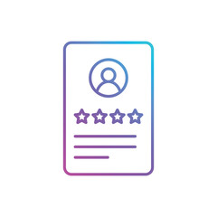 Reviewers vector icon