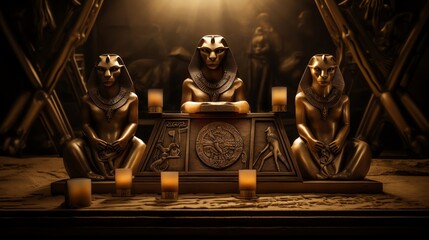 Unearth the secrets of the ancient Egyptian civilization as you explore the depths of this forgotten temple