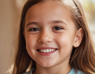portrait of a happy smiling child