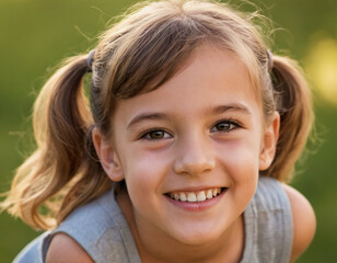 portrait of a happy smiling child