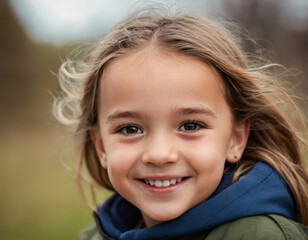 portrait of a happy smiling child