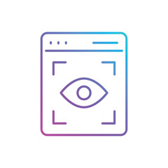 web visibility vector icon