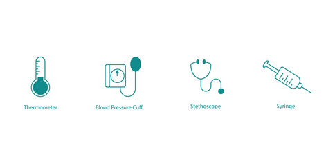 Emergency Services and Comprehensive Organ Health Vector Icon Collection