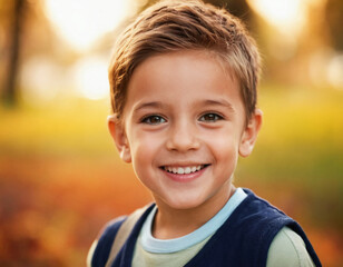 portrait of a happy smiling child