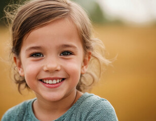 portrait of a happy smiling child