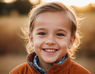 portrait of a happy smiling child