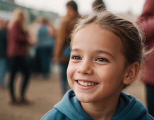 portrait of a happy smiling child