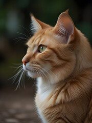 cat with a white patch on its face