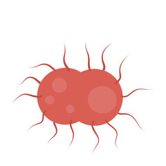 Bacteria Gonorrhea Vector Illustration 