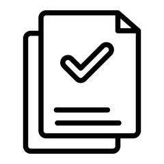 documents line icon