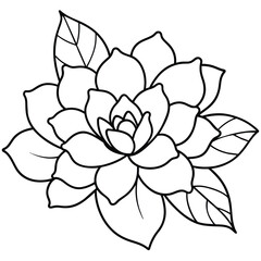 Hand drawn Doodle flowers. Vector illustration design