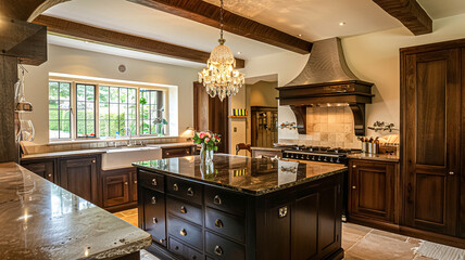 Bespoke kitchen design, country house and cottage interior design, English countryside style renovation and home decor idea