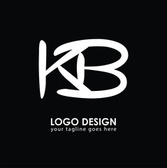 KB KB Logo Design, Creative Minimal Letter KB KB Monogram