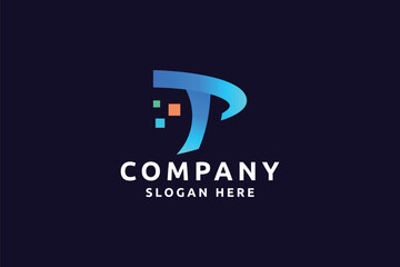 Professional Pro Brand Letter P Logo
