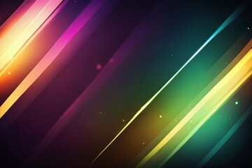 Colourful glare on a dark background.