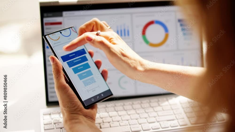 Poster business data analytics dashboard