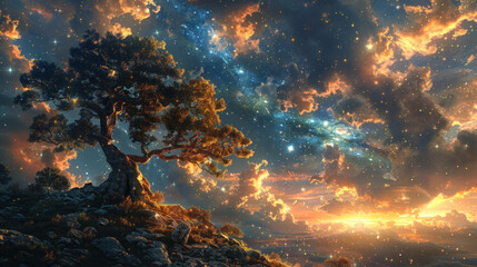 Feel the gentle embrace of the galaxy cradling your soul as you explore the depths of your inner being.