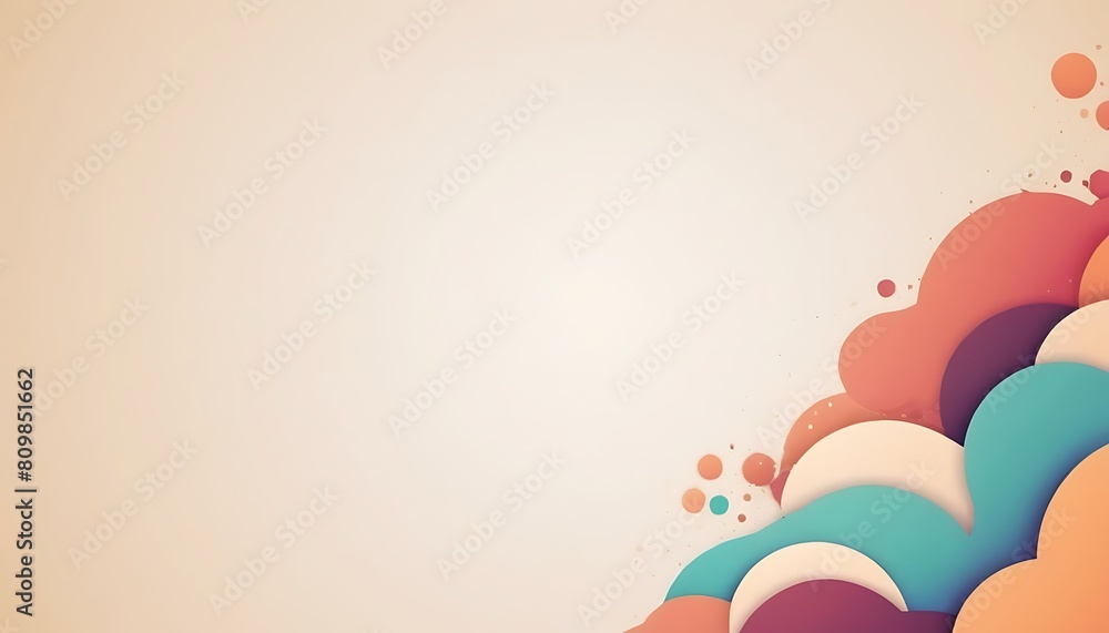 Poster abstract vector wave technological lines background with space of your text.