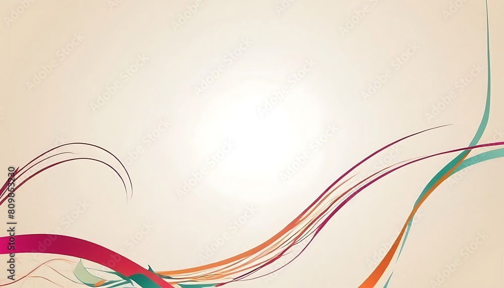 Poster abstract vector wave technological lines background with space of your text.