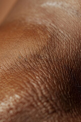 Fototapeta premium Close Up View of Textured Human Skin with Fine Hairs
