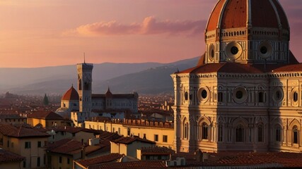 Fototapeta premium Sunset in Italy