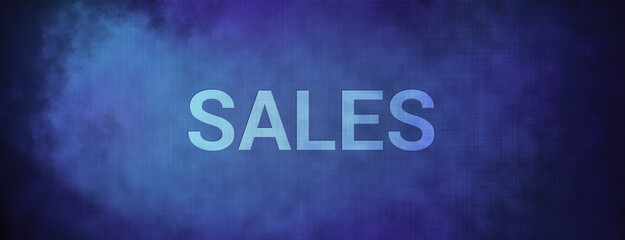Sales isolated on fabric blue banner background abstract