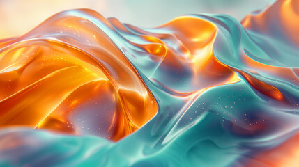 ethereal allure of abstract waves in this colorful silk background, their soft and elegant movements inviting you into a world of beauty and grace.