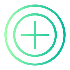 Obraz premium plus gradient icon