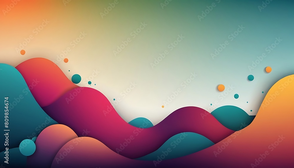 Poster Abstract vector Wave technological lines background with space of your text.