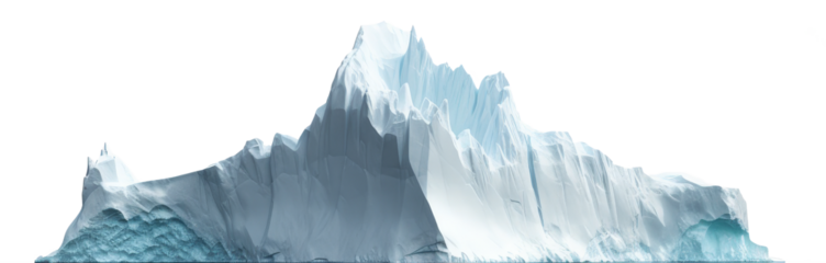 iceberg isolated on transparent background