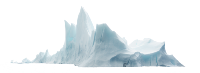 iceberg isolated on transparent background
