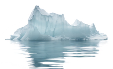 iceberg isolated on transparent background