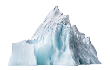 iceberg isolated on transparent background