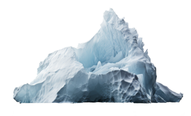 iceberg isolated on transparent background