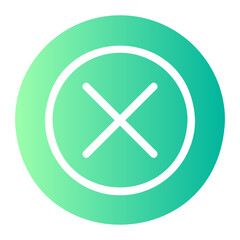 close gradient icon