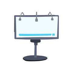 screen electronic whiteboard cartoon. projector people, interactive smartboard, board class screen electronic whiteboard sign. isolated symbol vector illustration