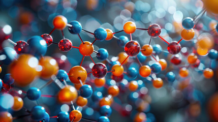 abstract structure of the molecule atom model, a stunning representation of scientific discovery and exploration.