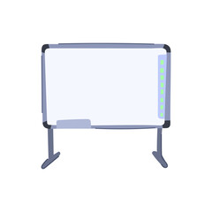 classroom electronic whiteboard cartoon. computer screen, projector people, interactive smartboard classroom electronic whiteboard sign. isolated symbol vector illustration