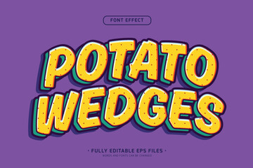 3d simple minimalist snack logo style editable text effect