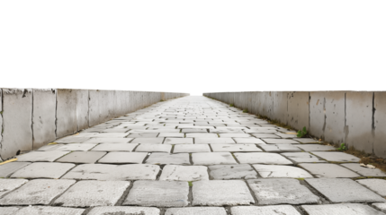 stone pavement sidewalk isolated