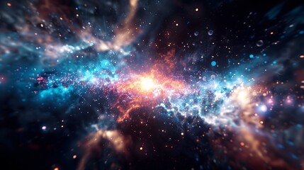 Obraz premium Space Exploration: Discovering New Frontiers in Luminescence 