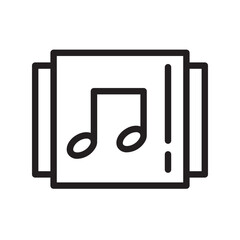 Albums Artists Essentials Line Icon