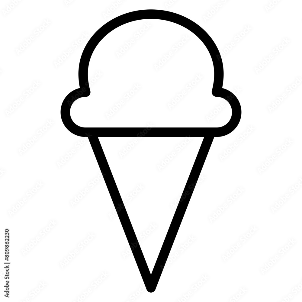 Poster ice cream cone