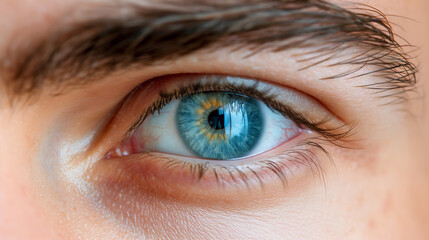 Extreme close-up of human eye. 