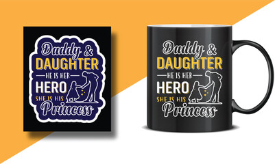  Vector Father's Day typography mug design, Father's Day quotes template design, Father's day typography for t-shirt, poster, mug print and greeting cards.Happy father day Designs.