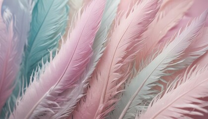 pastel colour feather abstract background