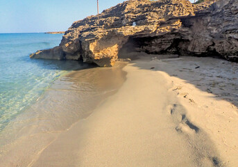 Spiaggia e rocce a Vendicari in Sicilia 1881